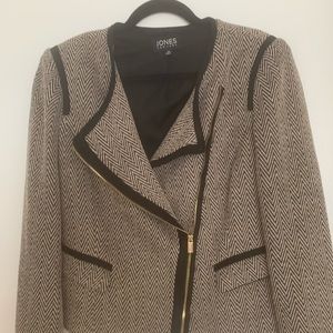 Black and taupe blazer size 14